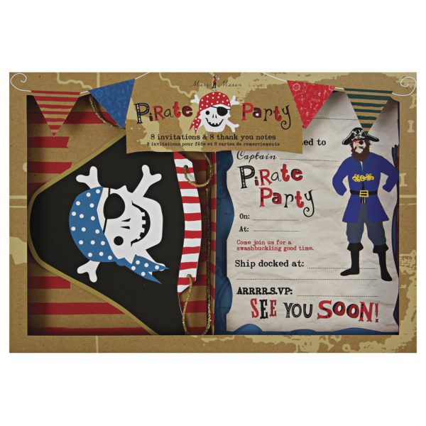 Pirates Invites and thank you cards