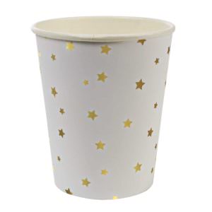 Gold Star Confetti Cups