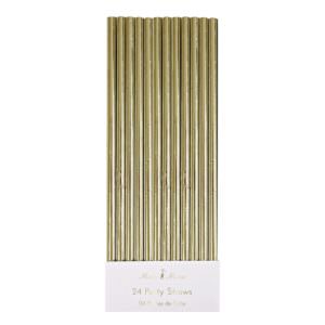 Gold Foil Party Straws