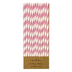 Pink Party Straws