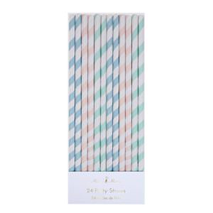 Pastel party straws