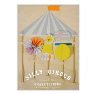 "Silly Circus" Cake Toppers