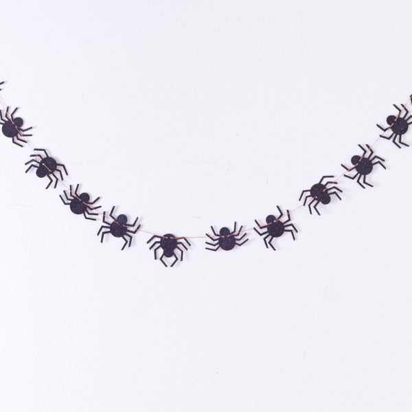 Halloween spider garland