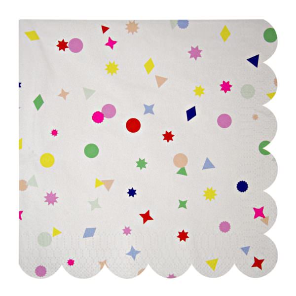 Toot Sweet Confetti napkins (large)