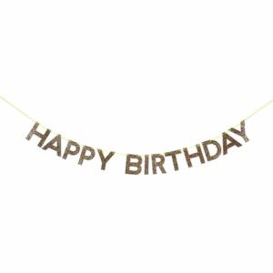 Golden garland "Happy Birthday"