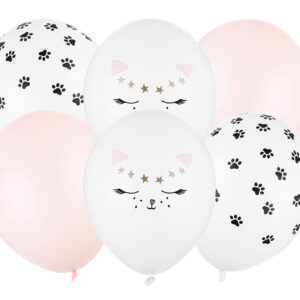 Lot de 6 ballons Chat