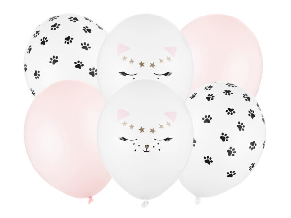 Lot de 6 ballons Chat