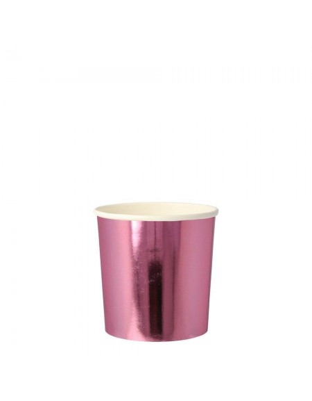 Gobelets rose métallisé