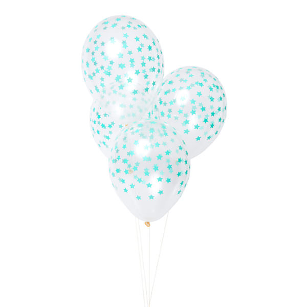 Mint Star Balloons