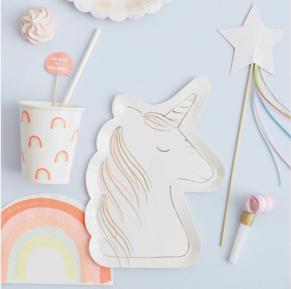 Serviettes de table licorne magique