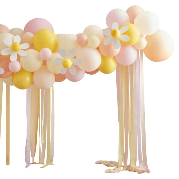 Arche de Ballons Pastel et Marguerite
