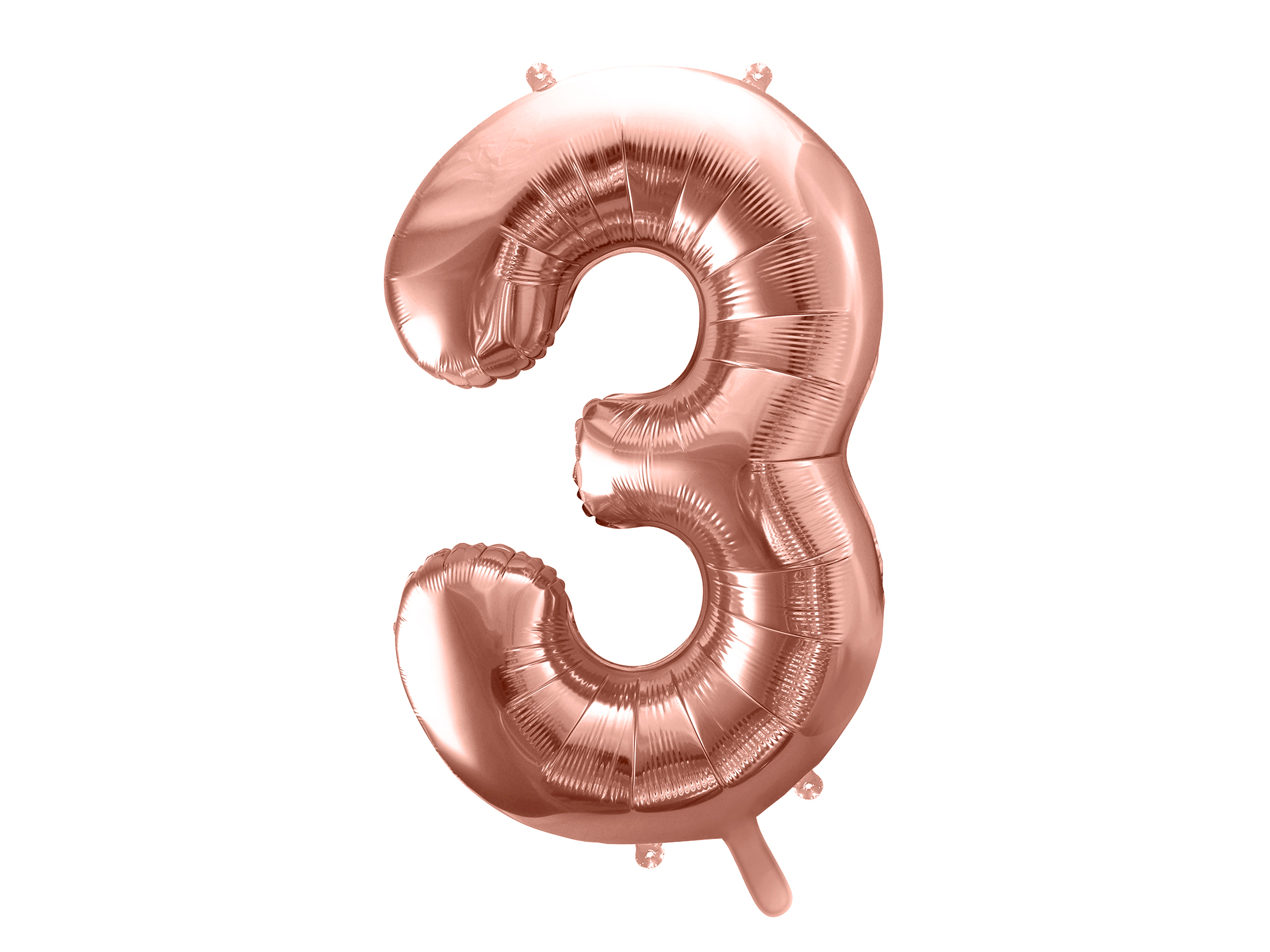 Ballon chiffre rose gold 86 cm : décoration anniversaire