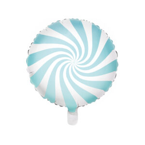 Ballon aluminium candy, bleu, 35cm