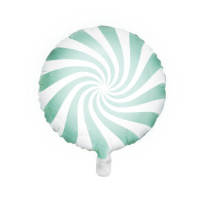 Ballon aluminium candy, vert, 35cm