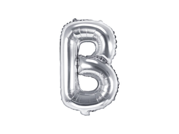 Ballon aluminium lettre B, argenté, 35cm