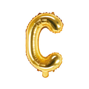 Ballon aluminium lettre D, argenté, 35cm