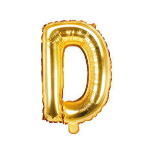 Ballon aluminium lettre D, argenté, 35cm