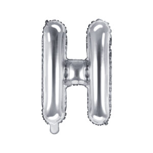 Ballon aluminium lettre D, argenté, 35cm