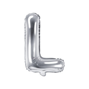 Ballon aluminium lettre D, argenté, 35cm