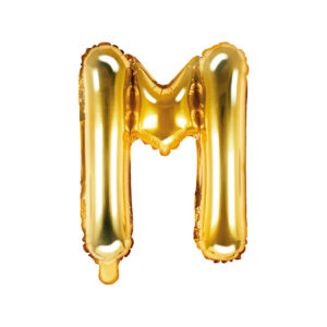 Ballon aluminium lettre M, argenté, 35cm