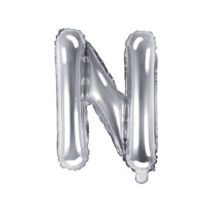 Ballon aluminium lettre M, argenté, 35cm