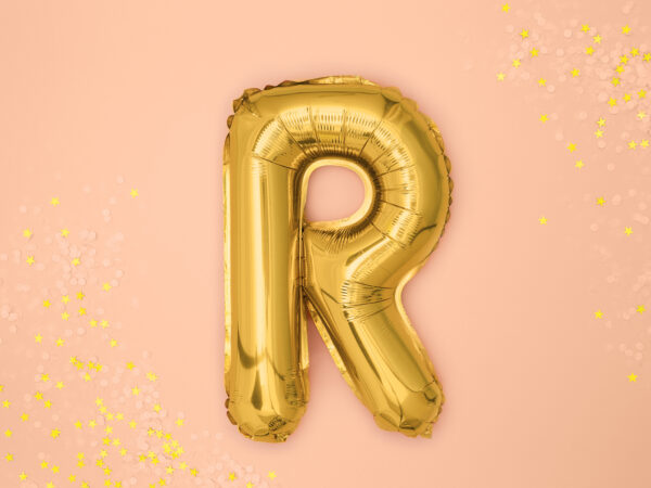 Ballon aluminium lettre Q, argenté, 35cm