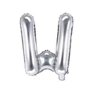 Ballon aluminium lettre Q, argenté, 35cm
