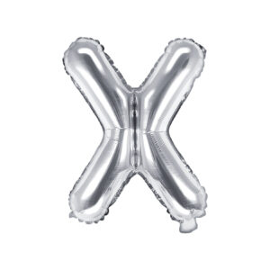 Ballon aluminium lettre Q, argenté, 35cm