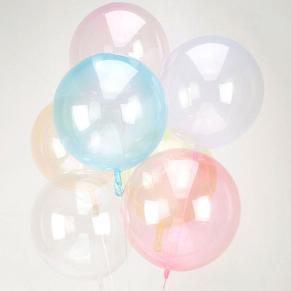Ballon décoratif de couleur rose clair transparent  45-56cm