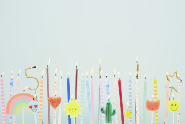 Pastel Party Candles