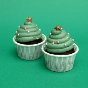 10 Cupcakes Sapin de Noël