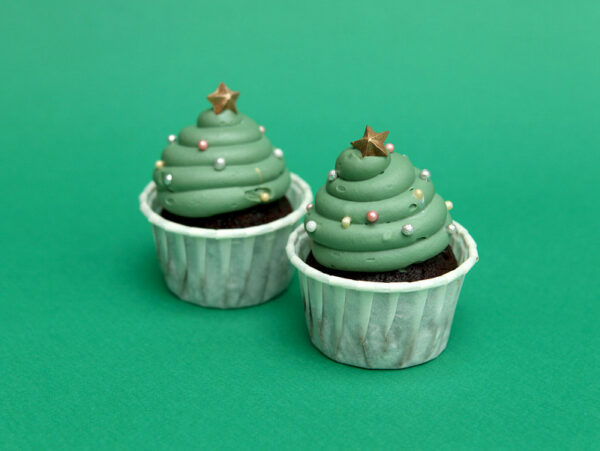 10 Cupcakes Sapin de Noël