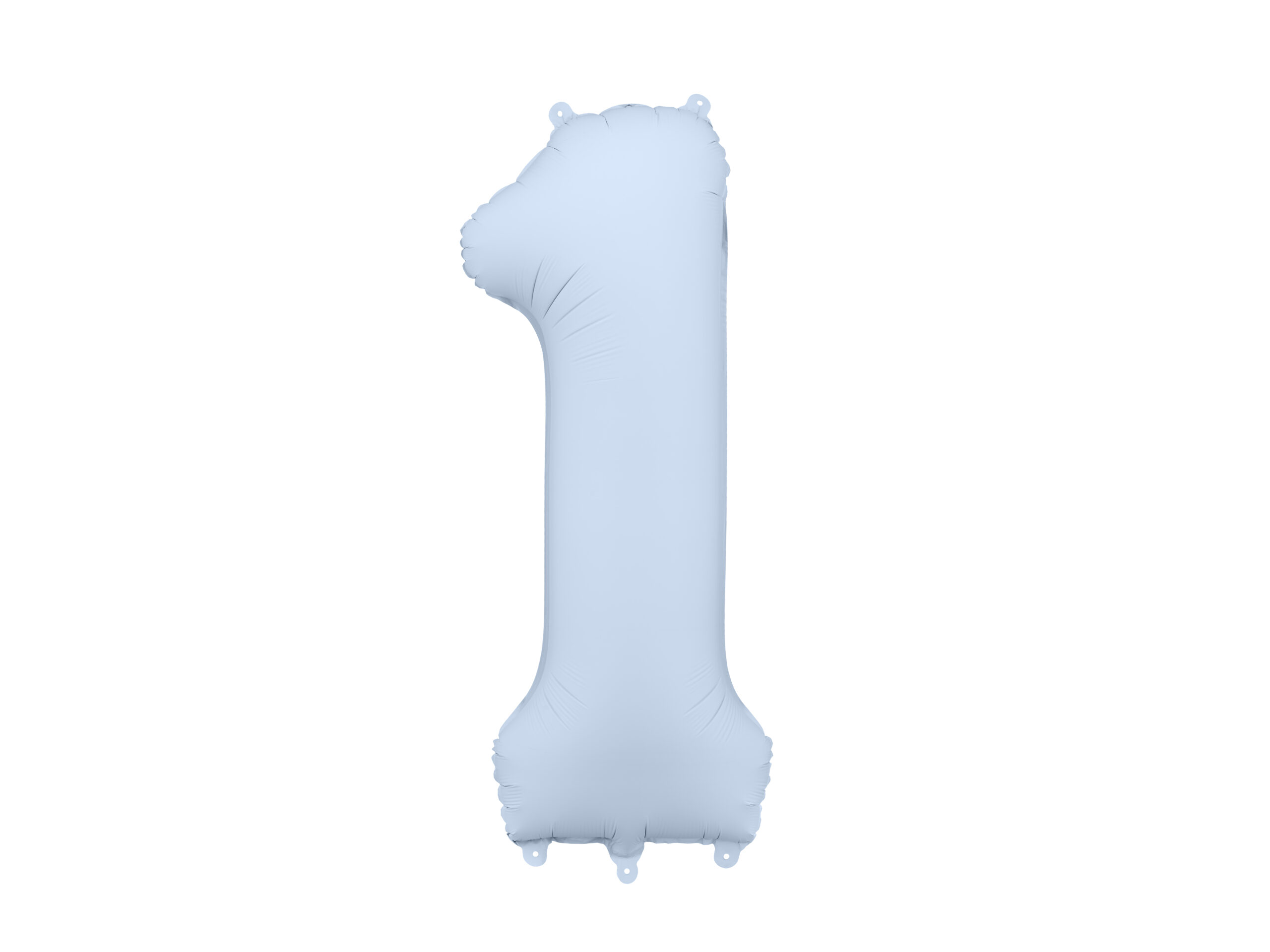 Ballon en aluminium Chiffre 1, bleu brumeux, 86cm