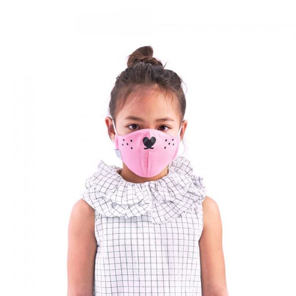 Children face mask Covid 19 White
