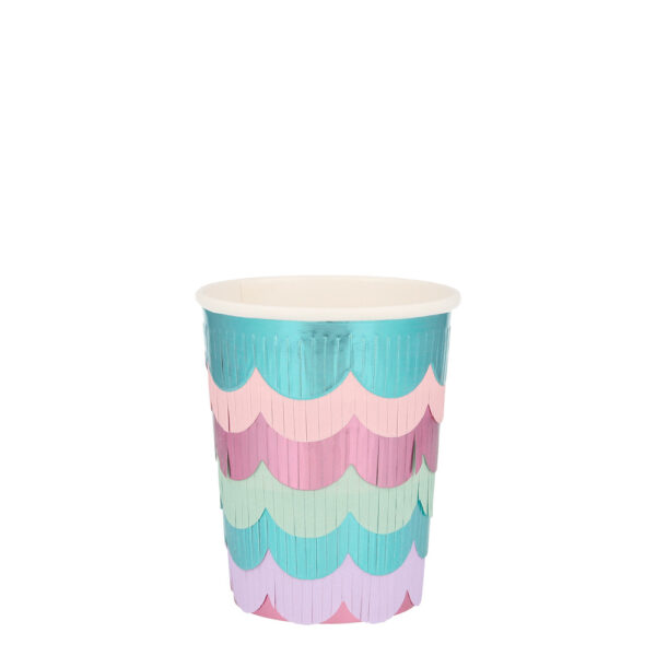 Mermaid Scalloped Fringe Cups