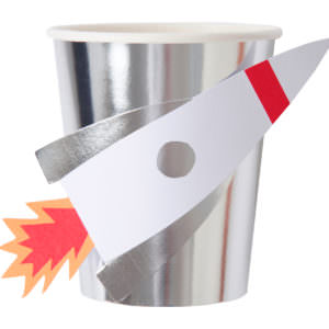 To The Moon Rocket Cups