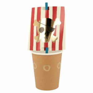 Pirate Cup & Straws Set