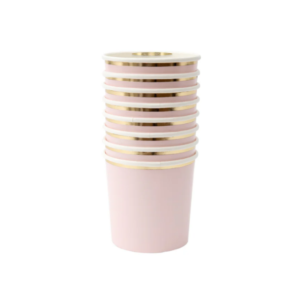 Gobelets rose pastel