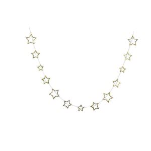 Chunky Gold Glitter Stars Mini Garland