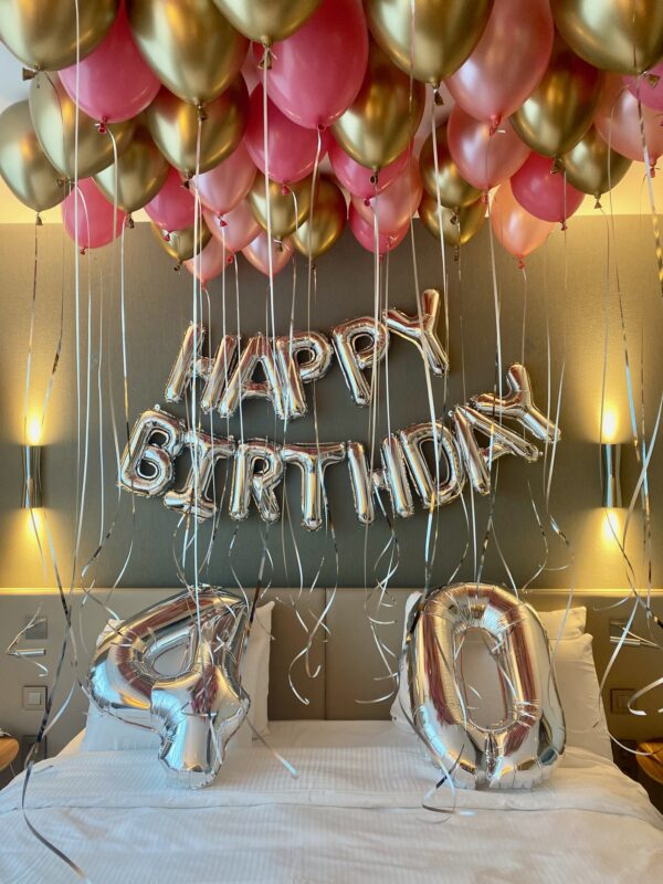 Décoration ballons "Anniversaire" - Forfait Premium
