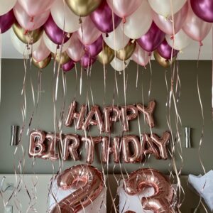 Décoration ballons "Anniversaire" - Forfait Premium