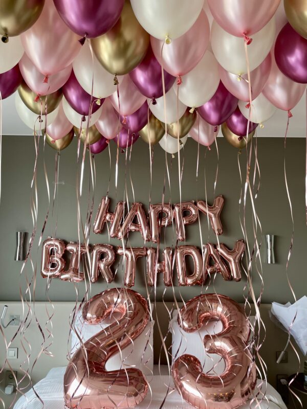 Décoration ballons "Anniversaire" - Forfait Premium