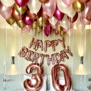 Décoration ballons "Anniversaire" - Forfait Premium