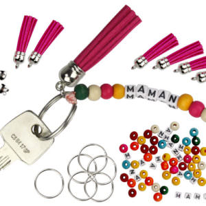 Kit for a "Mom" keychain