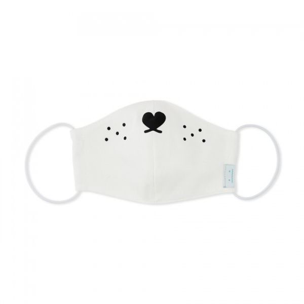 Children face mask Covid 19 White
