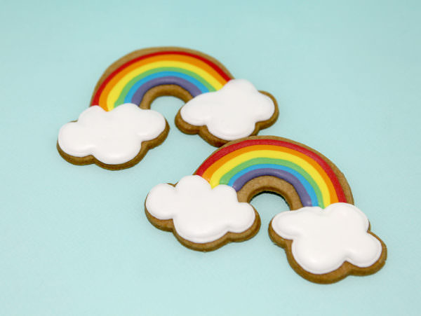 10 shortbread cookies Rainbow