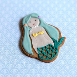 10 shortbread cookies Mermaid