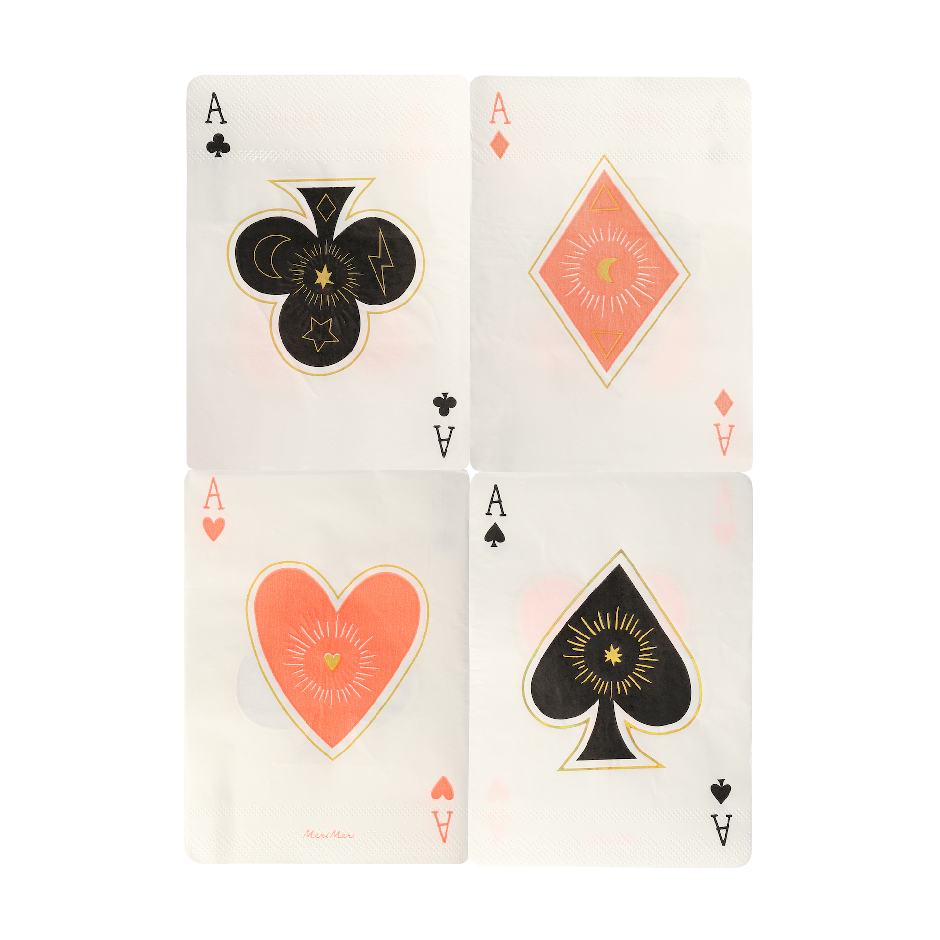 Serviettes De Table Magic Aces