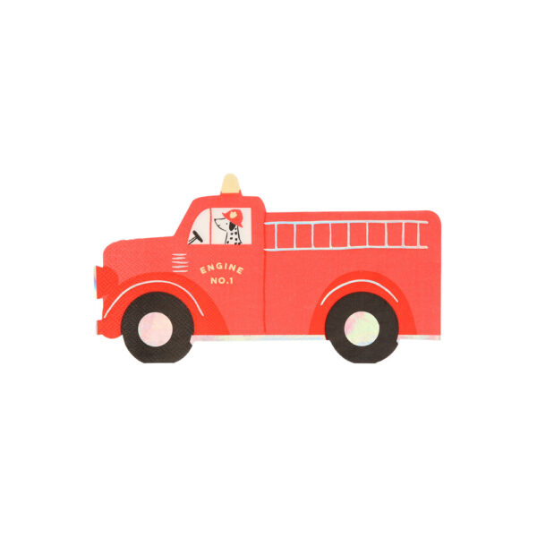Serviettes Camion de Pompier